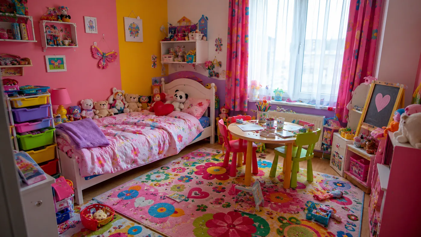 Das Kinderzimmer vor der Renovierung — reale Aufnahme